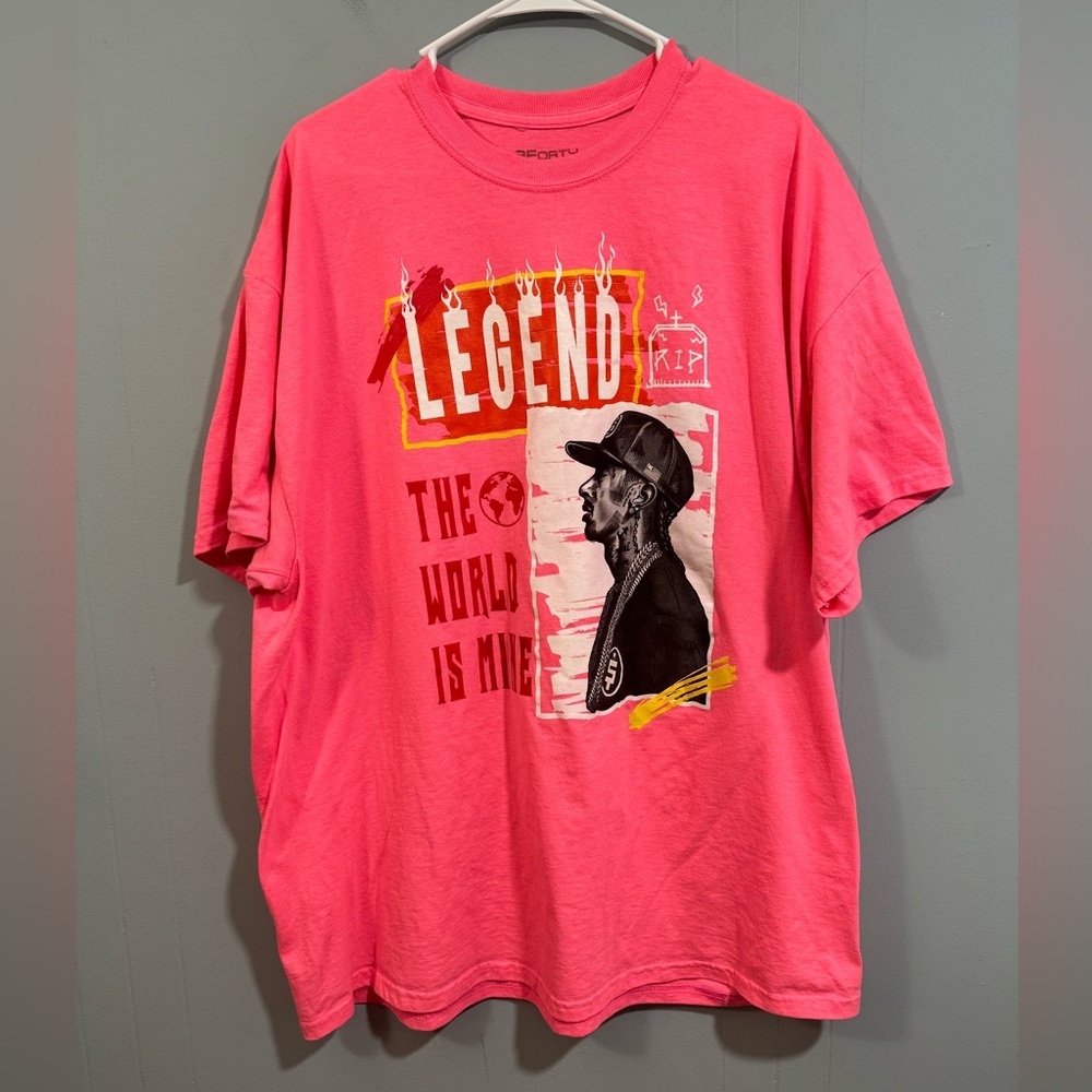 Nipsey Hussle Legend 3forty Inc Rap Tshirt Mens 2XLarge